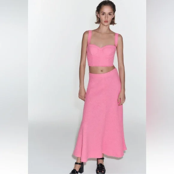 Long Textured Skirt - Picture 2 of 9